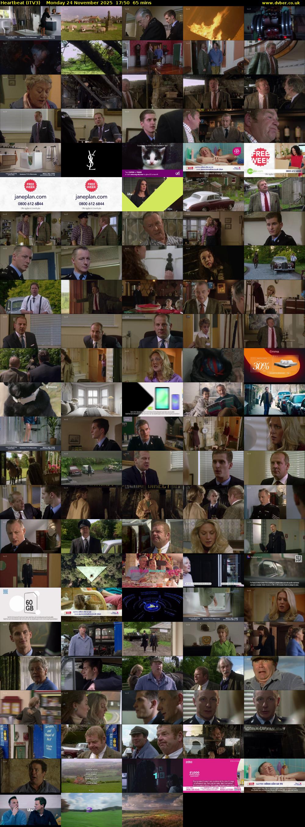 Heartbeat (ITV3) Monday 24 November 2025 17:50 - 18:55