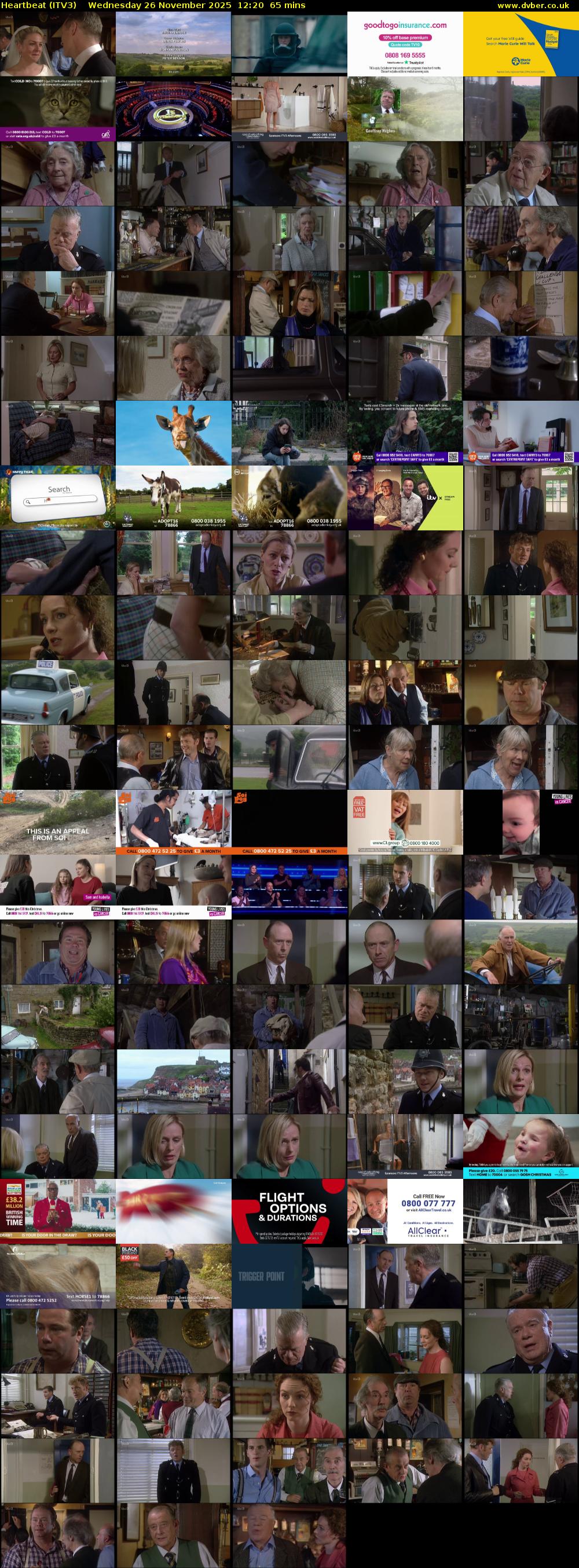 Heartbeat (ITV3) Wednesday 26 November 2025 12:20 - 13:25