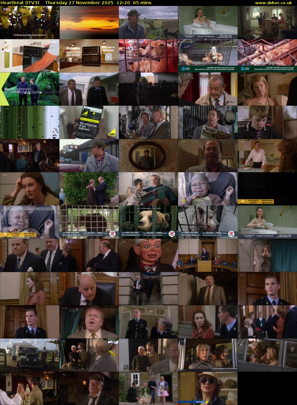 Heartbeat (ITV3) Thursday 27 November 2025 12:20 - 13:25