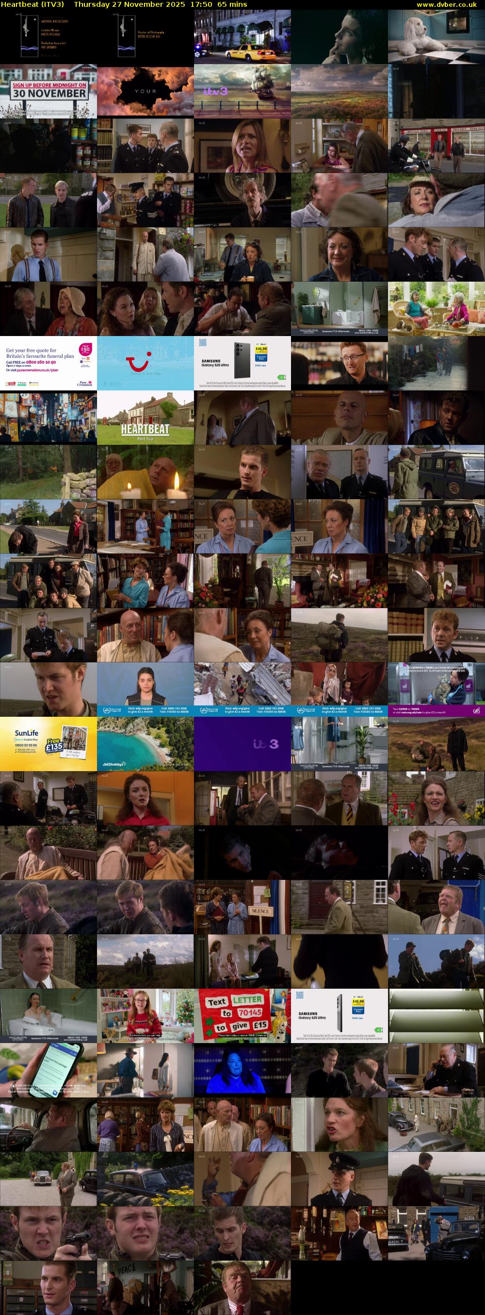 Heartbeat (ITV3) Thursday 27 November 2025 17:50 - 18:55