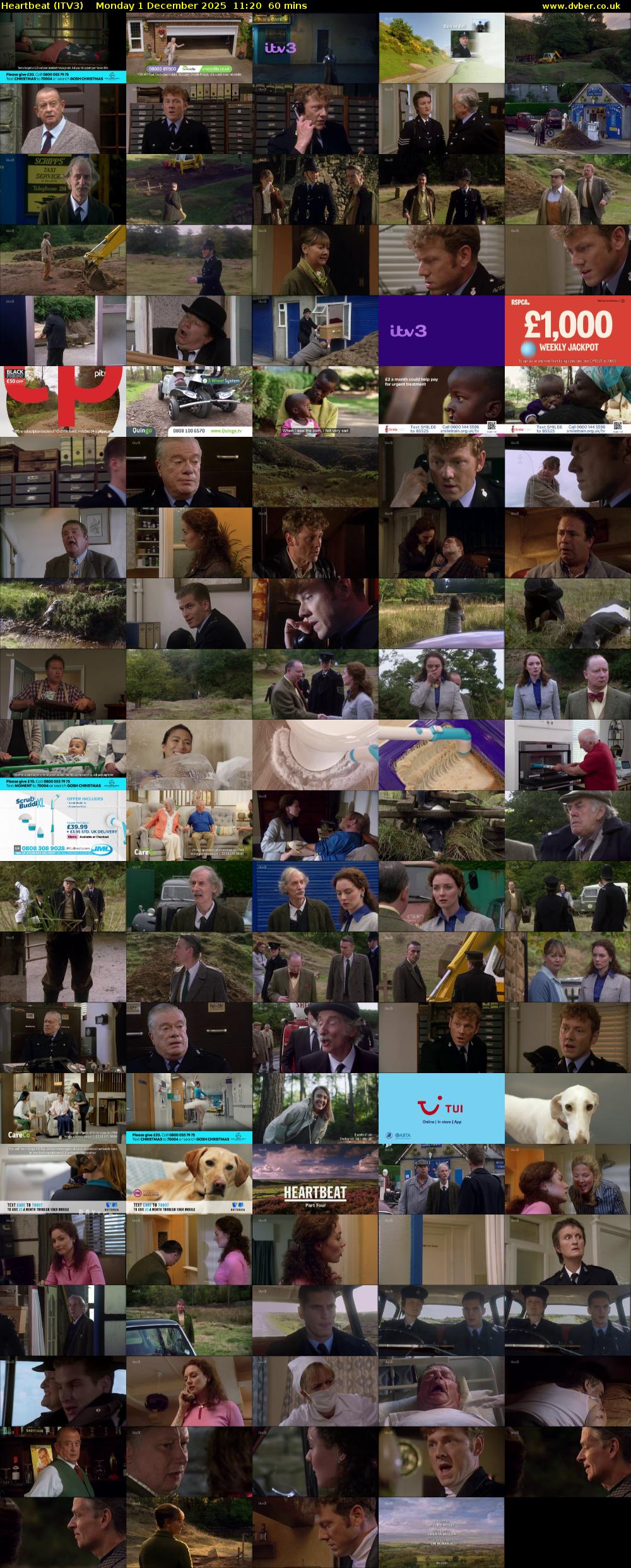 Heartbeat (ITV3) Monday 1 December 2025 11:20 - 12:20