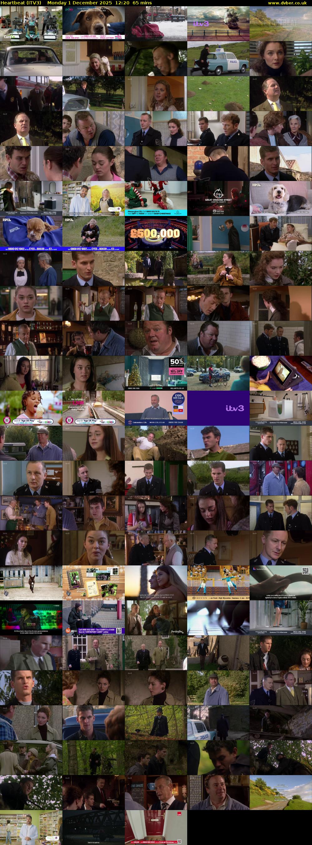 Heartbeat (ITV3) Monday 1 December 2025 12:20 - 13:25