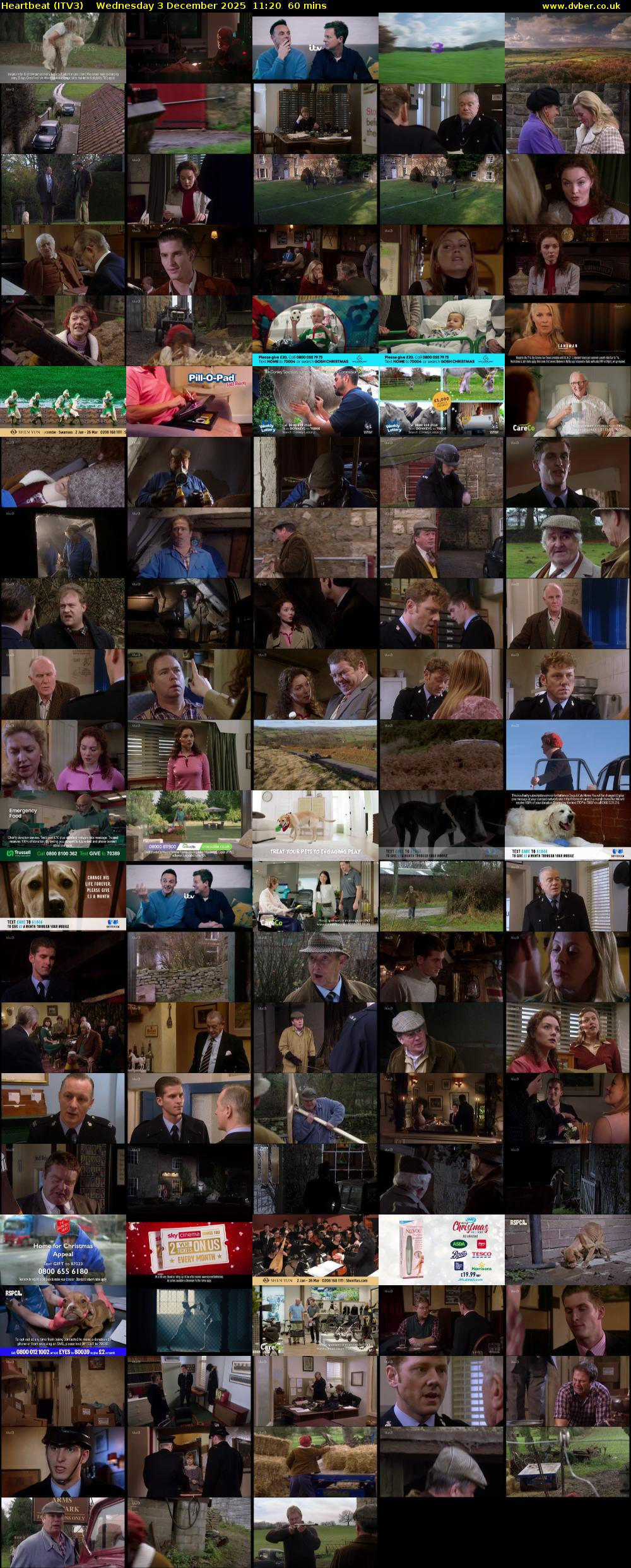 Heartbeat (ITV3) Wednesday 3 December 2025 11:20 - 12:20