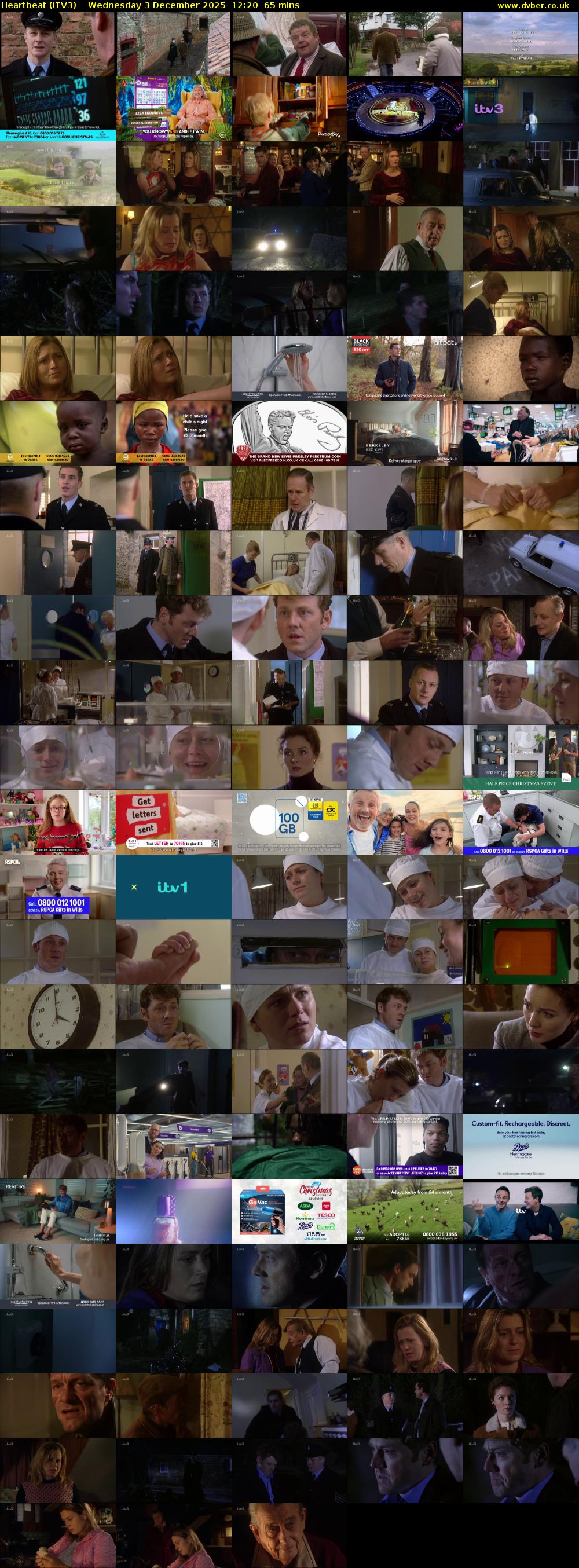 Heartbeat (ITV3) Wednesday 3 December 2025 12:20 - 13:25