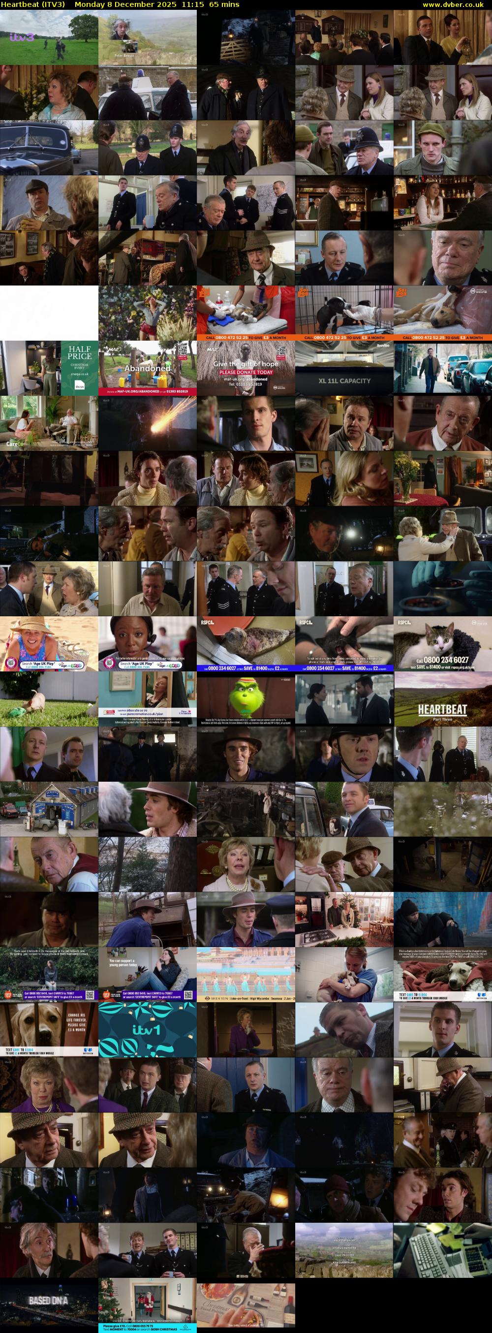 Heartbeat (ITV3) Monday 8 December 2025 11:15 - 12:20