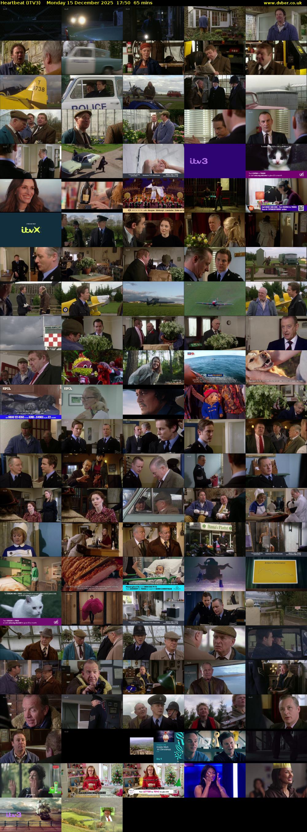 Heartbeat (ITV3) Monday 15 December 2025 17:50 - 18:55