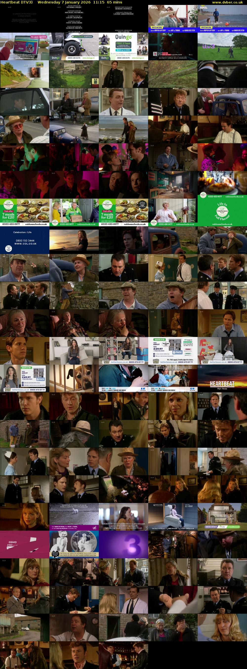 Heartbeat (ITV3) Wednesday 7 January 2026 11:15 - 12:20