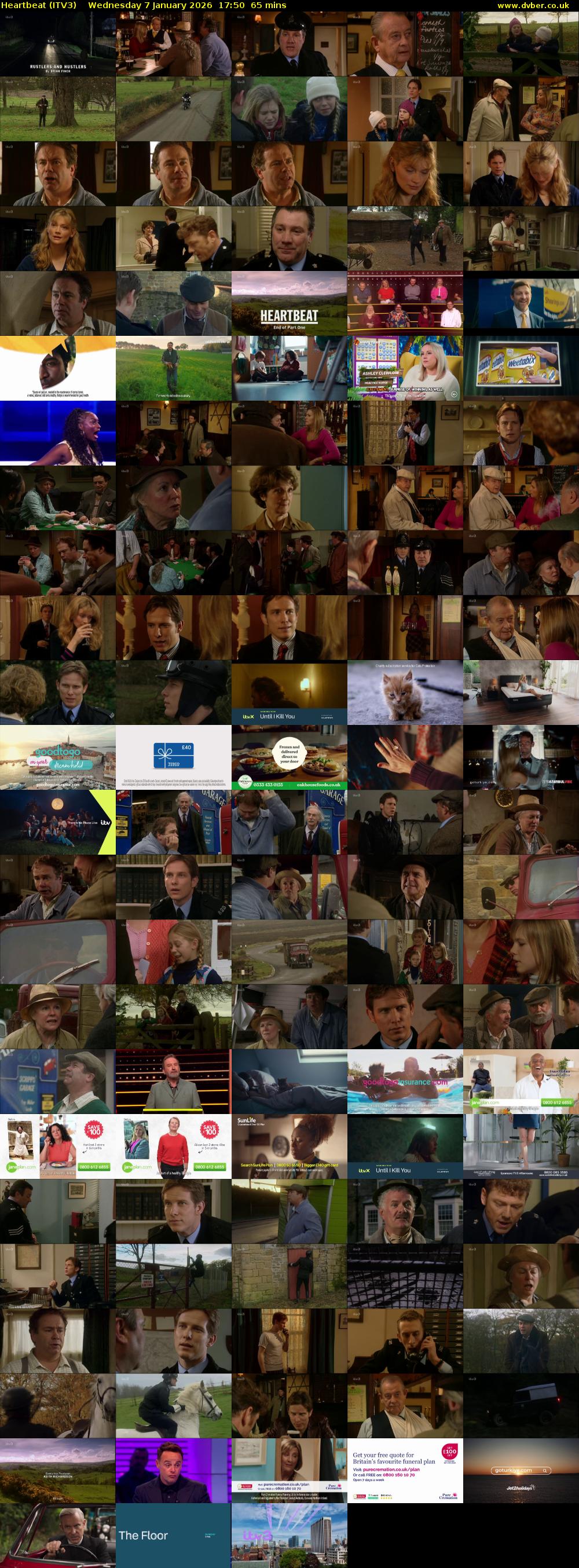 Heartbeat (ITV3) Wednesday 7 January 2026 17:50 - 18:55