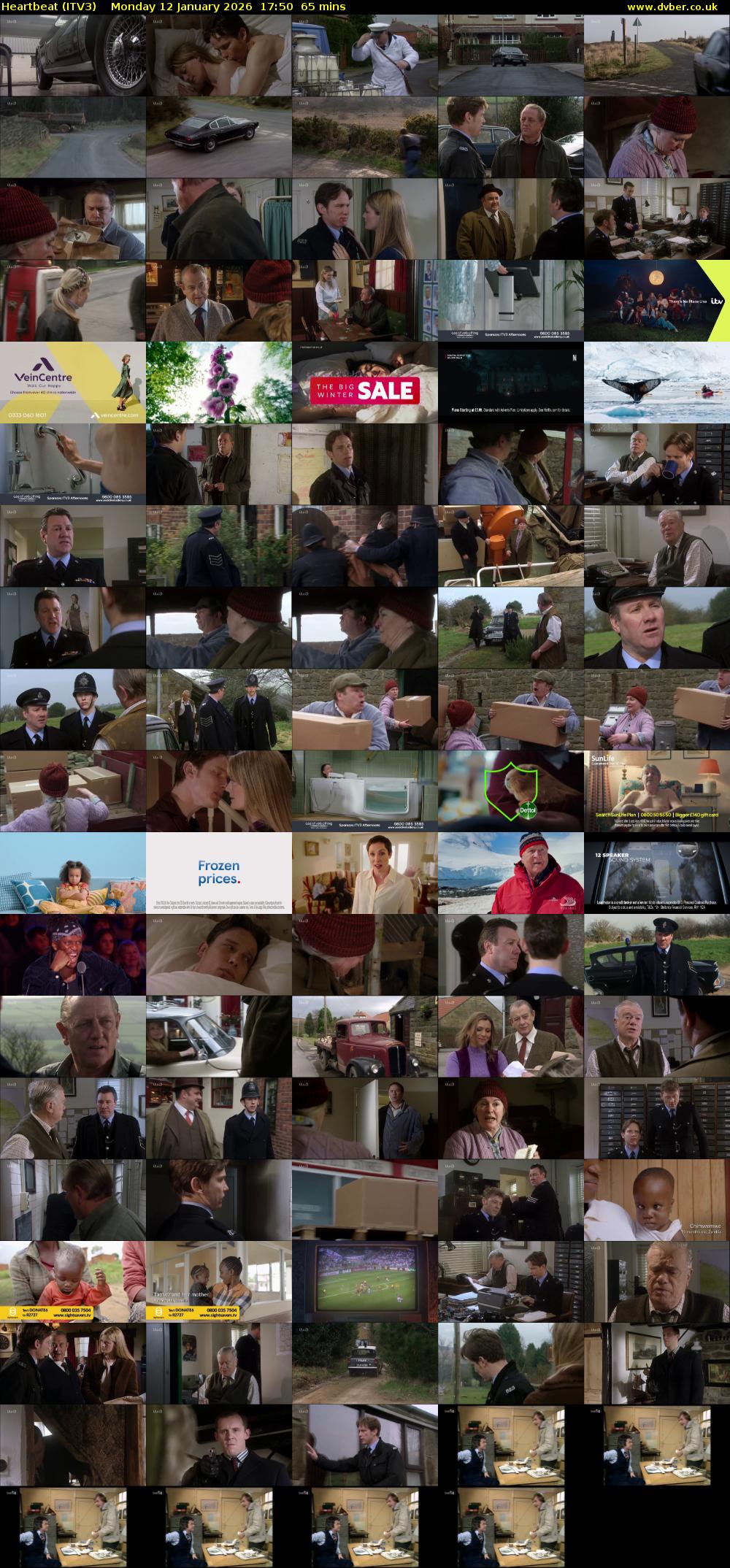Heartbeat (ITV3) Monday 12 January 2026 17:50 - 18:55