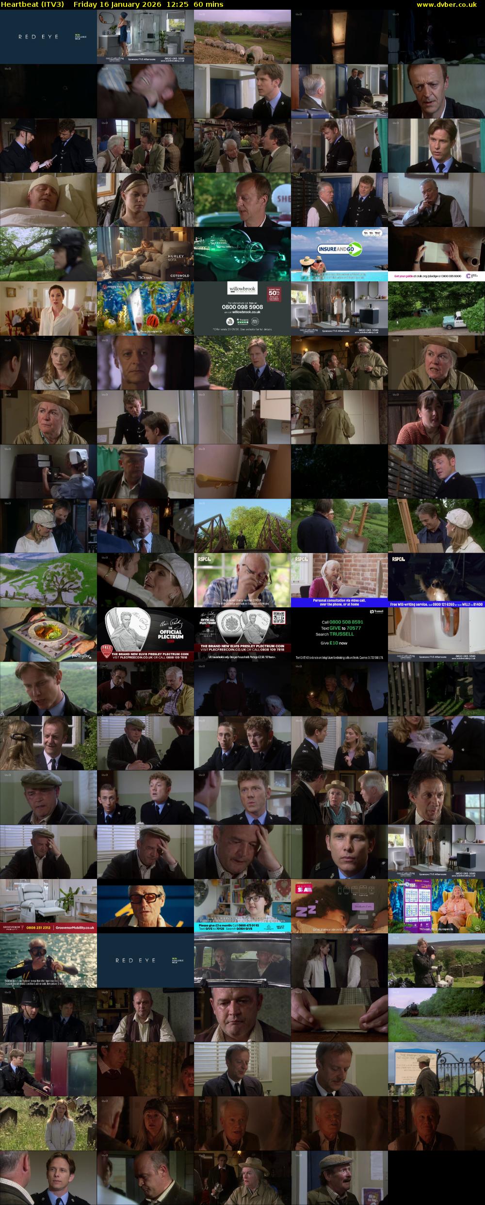 Heartbeat (ITV3) Friday 16 January 2026 12:25 - 13:25