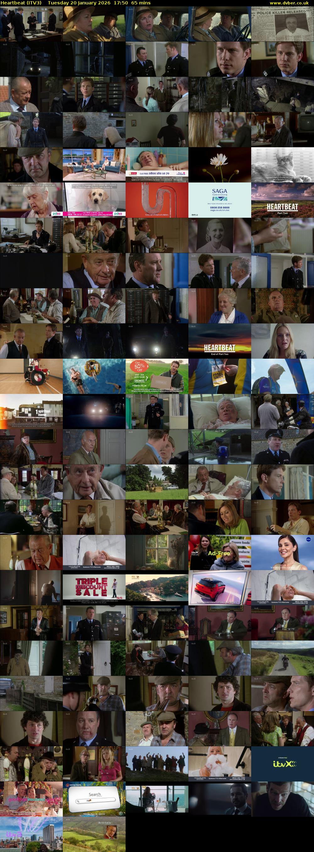 Heartbeat (ITV3) Tuesday 20 January 2026 17:50 - 18:55