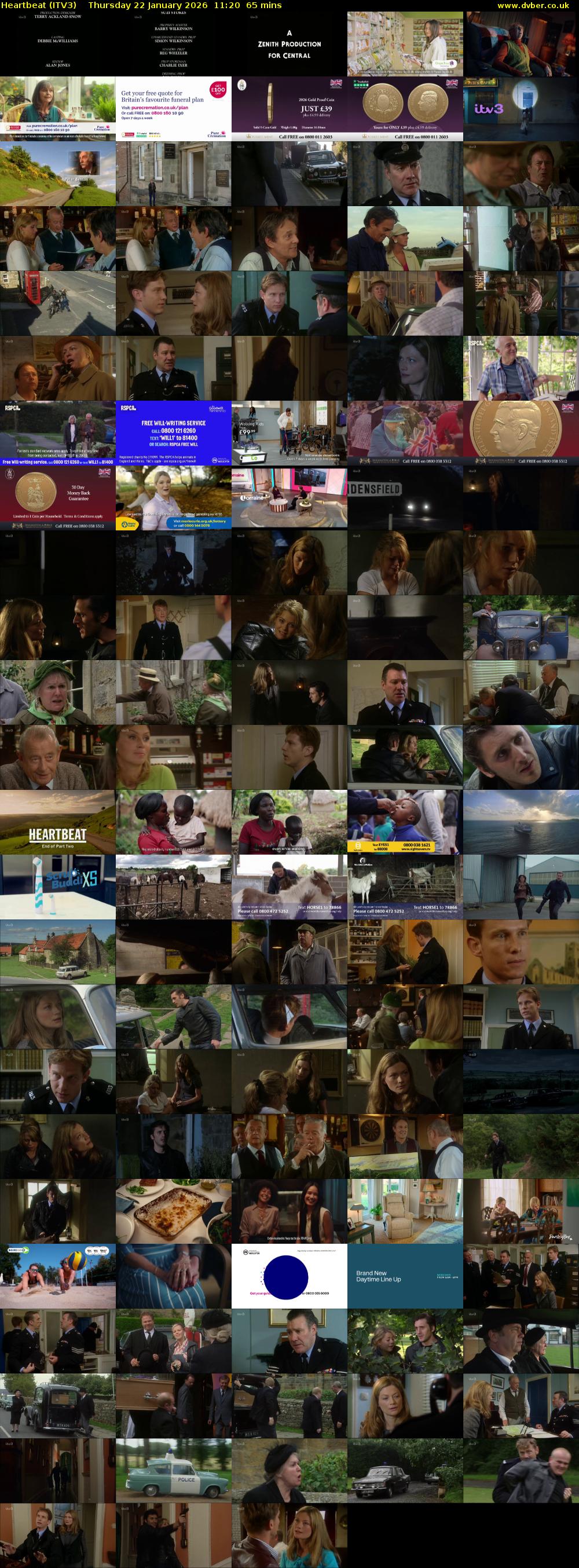 Heartbeat (ITV3) Thursday 22 January 2026 11:20 - 12:25