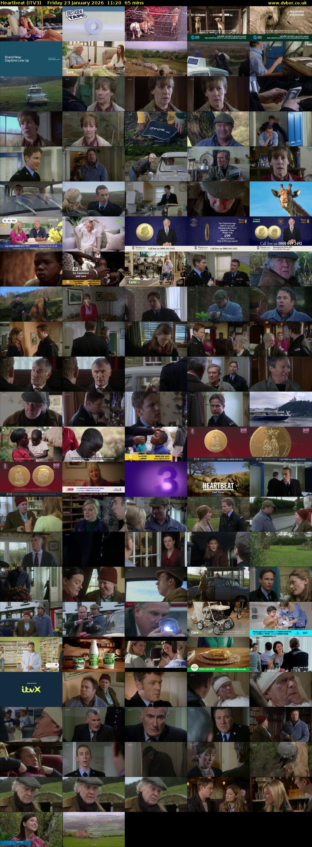Heartbeat (ITV3) Friday 23 January 2026 11:20 - 12:25