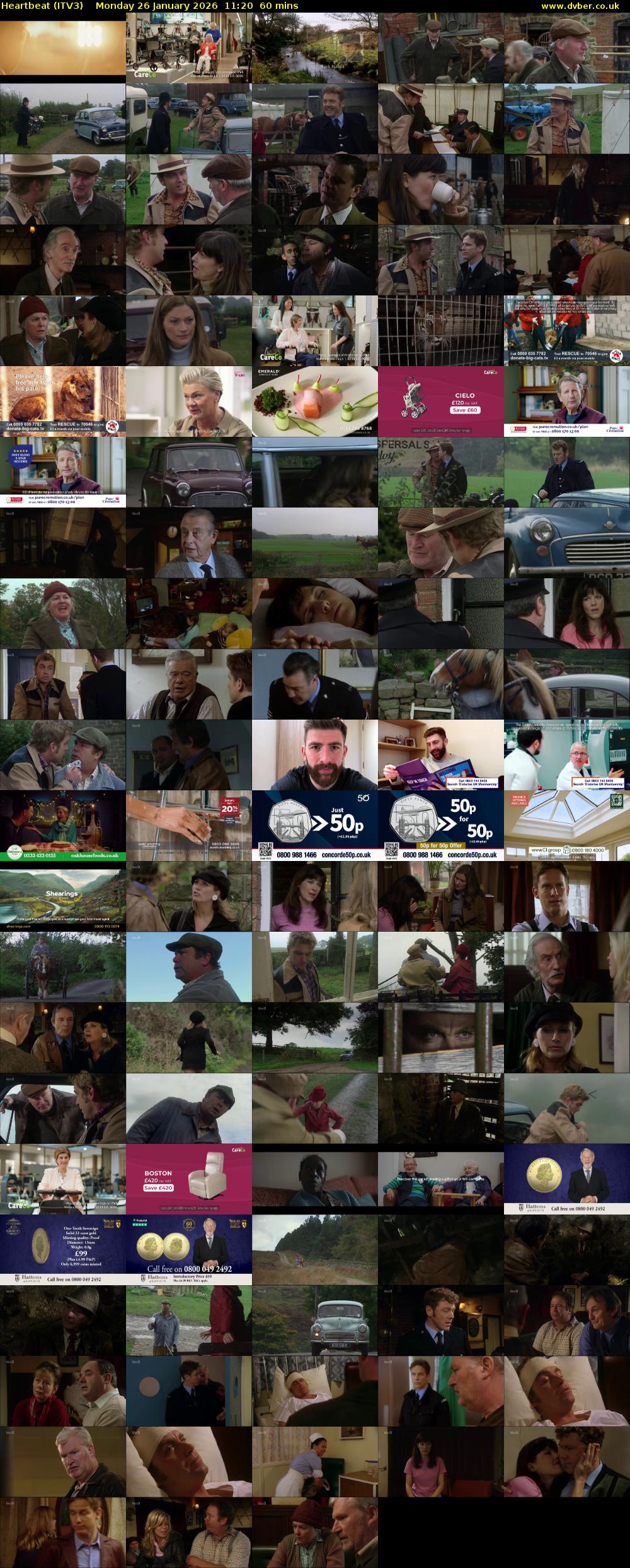 Heartbeat (ITV3) Monday 26 January 2026 11:20 - 12:20