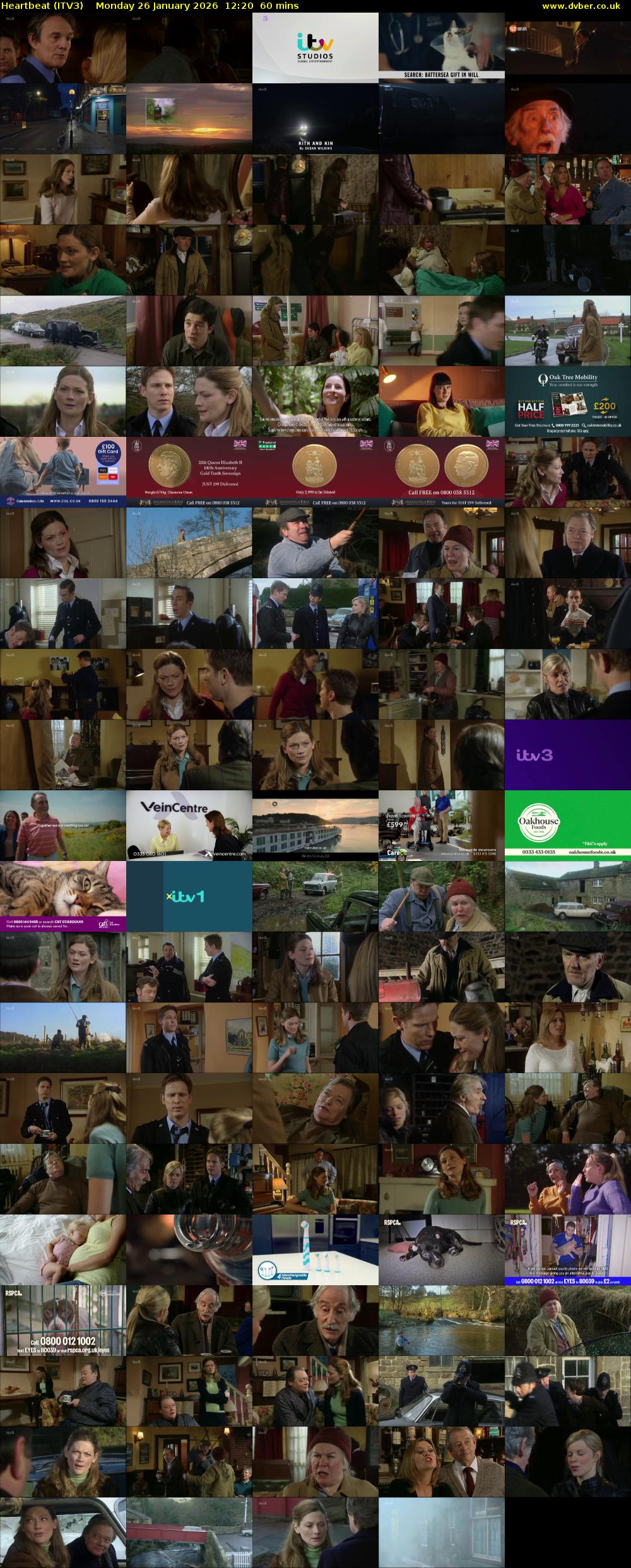 Heartbeat (ITV3) Monday 26 January 2026 12:20 - 13:20