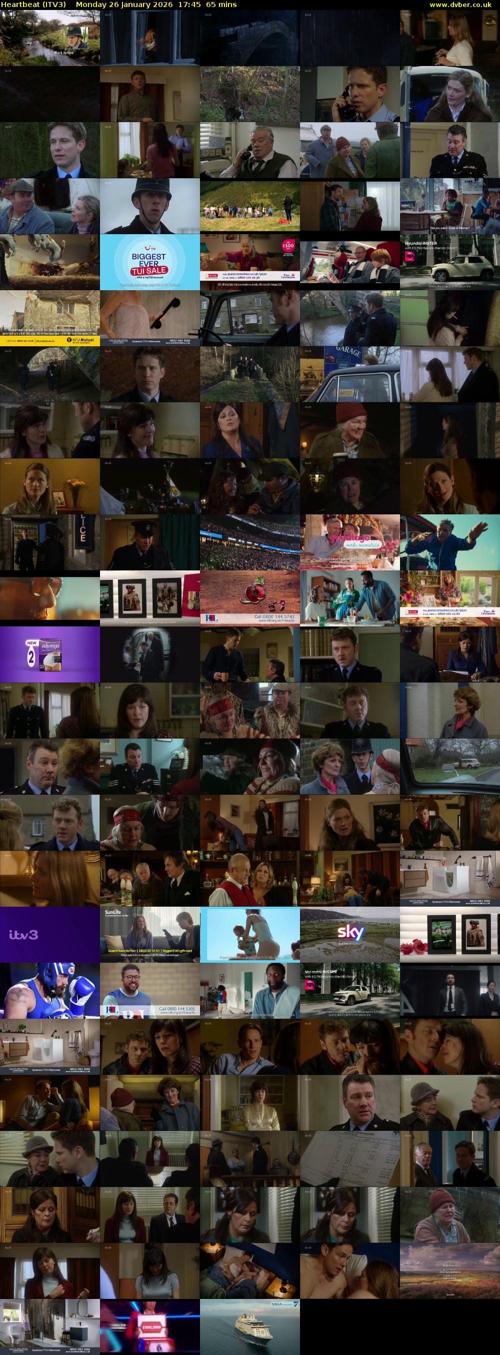 Heartbeat (ITV3) Monday 26 January 2026 17:45 - 18:50