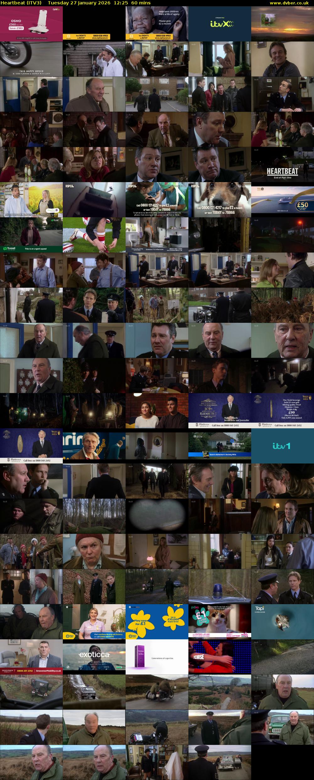 Heartbeat (ITV3) Tuesday 27 January 2026 12:25 - 13:25