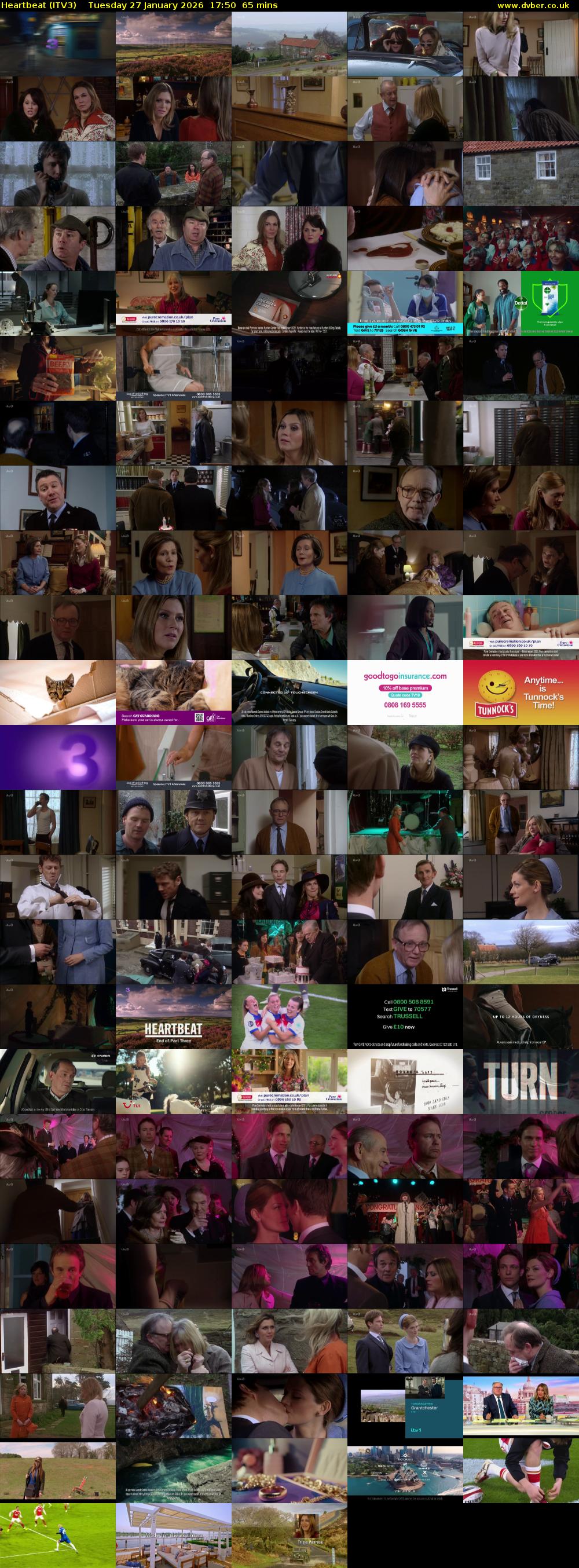 Heartbeat (ITV3) Tuesday 27 January 2026 17:50 - 18:55