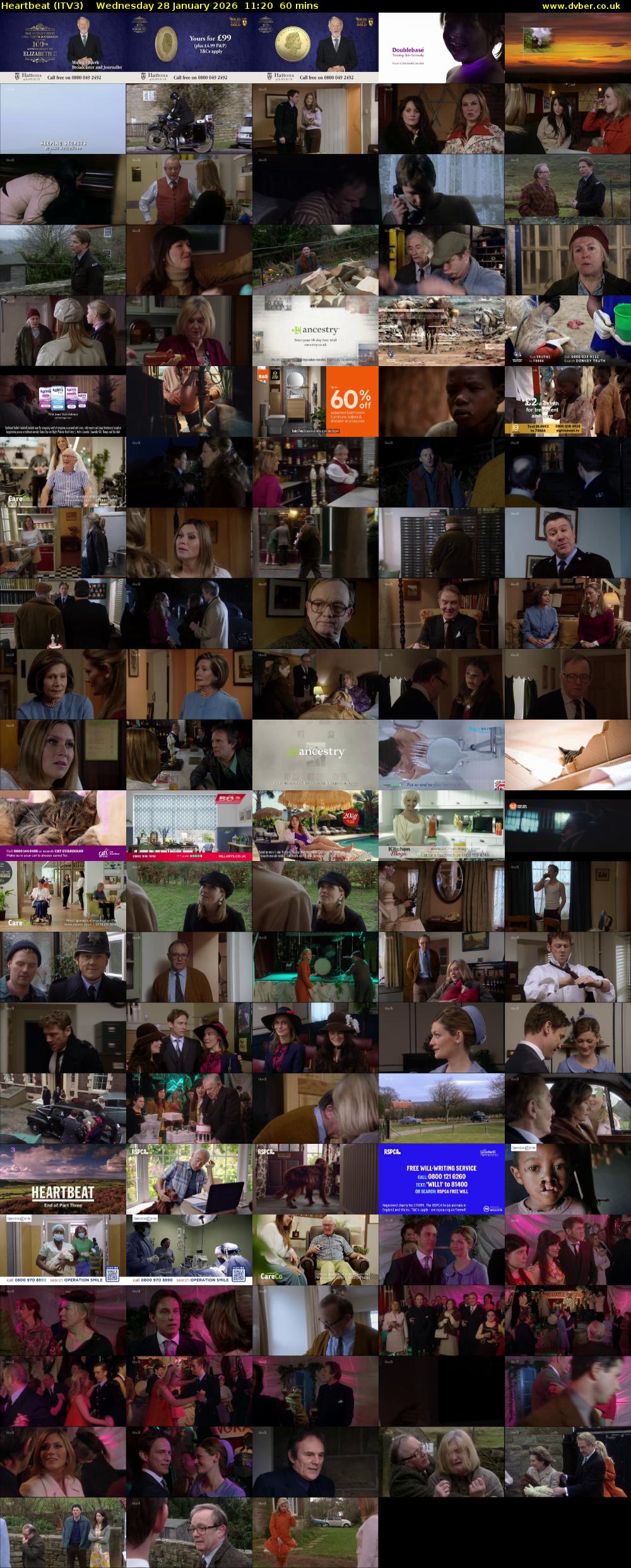 Heartbeat (ITV3) Wednesday 28 January 2026 11:20 - 12:20