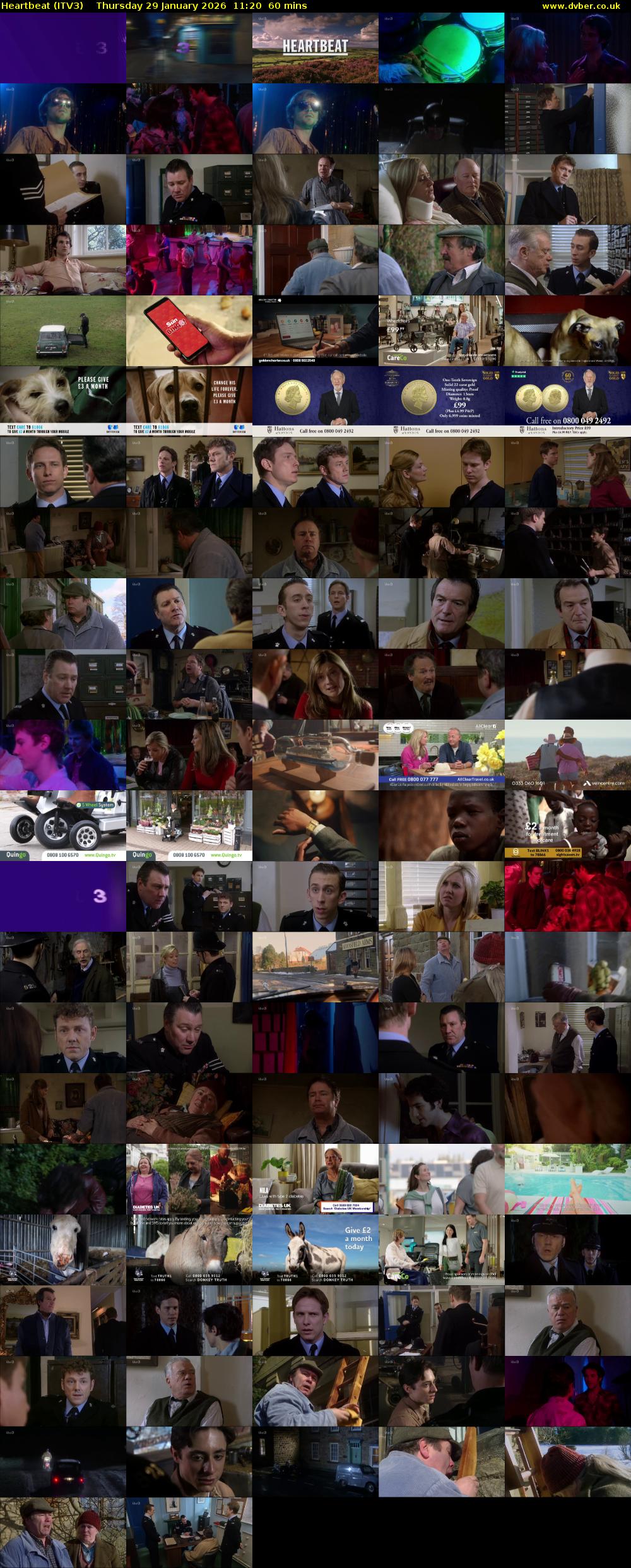 Heartbeat (ITV3) Thursday 29 January 2026 11:20 - 12:20