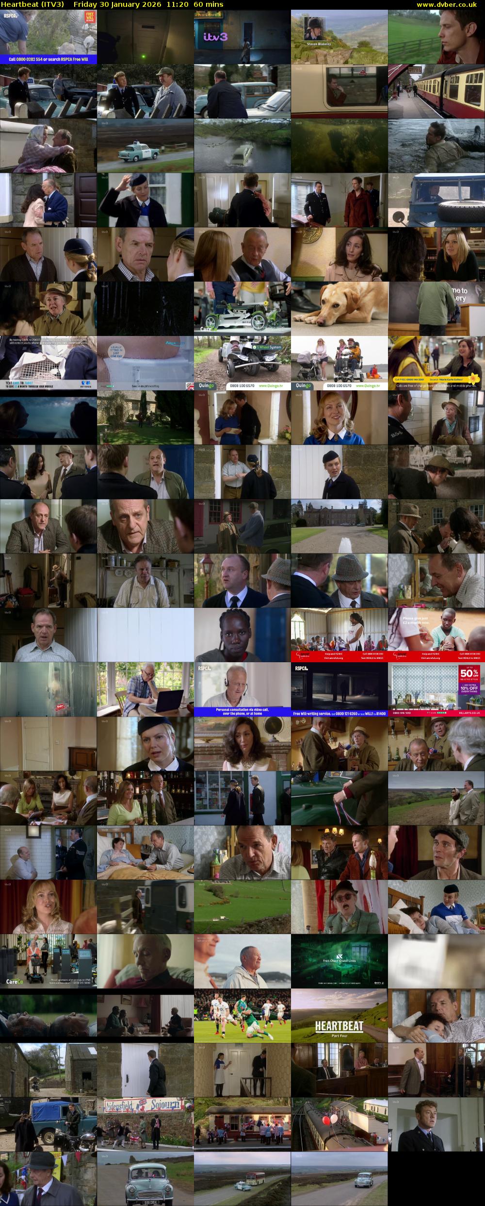 Heartbeat (ITV3) Friday 30 January 2026 11:20 - 12:20