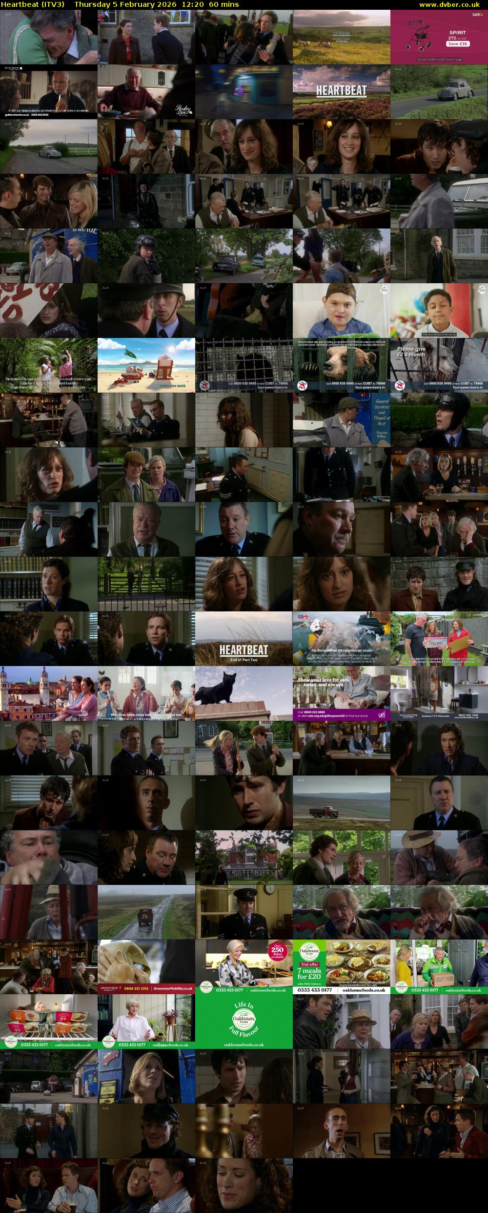 Heartbeat (ITV3) Thursday 5 February 2026 12:20 - 13:20