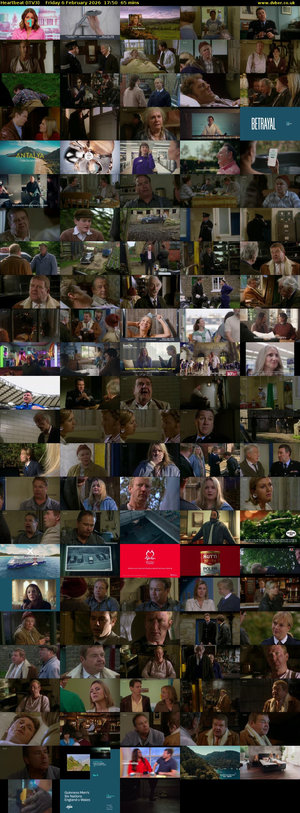 Heartbeat (ITV3) Friday 6 February 2026 17:50 - 18:55