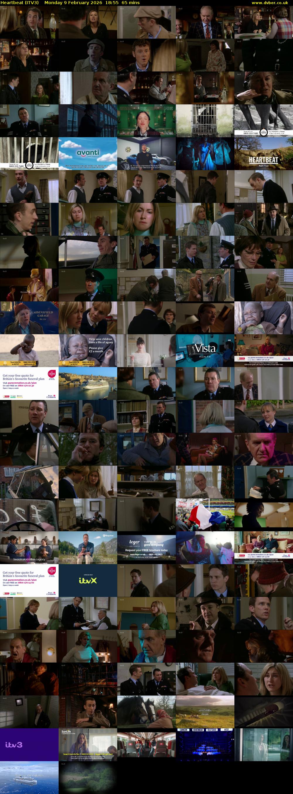 Heartbeat (ITV3) Monday 9 February 2026 18:55 - 20:00