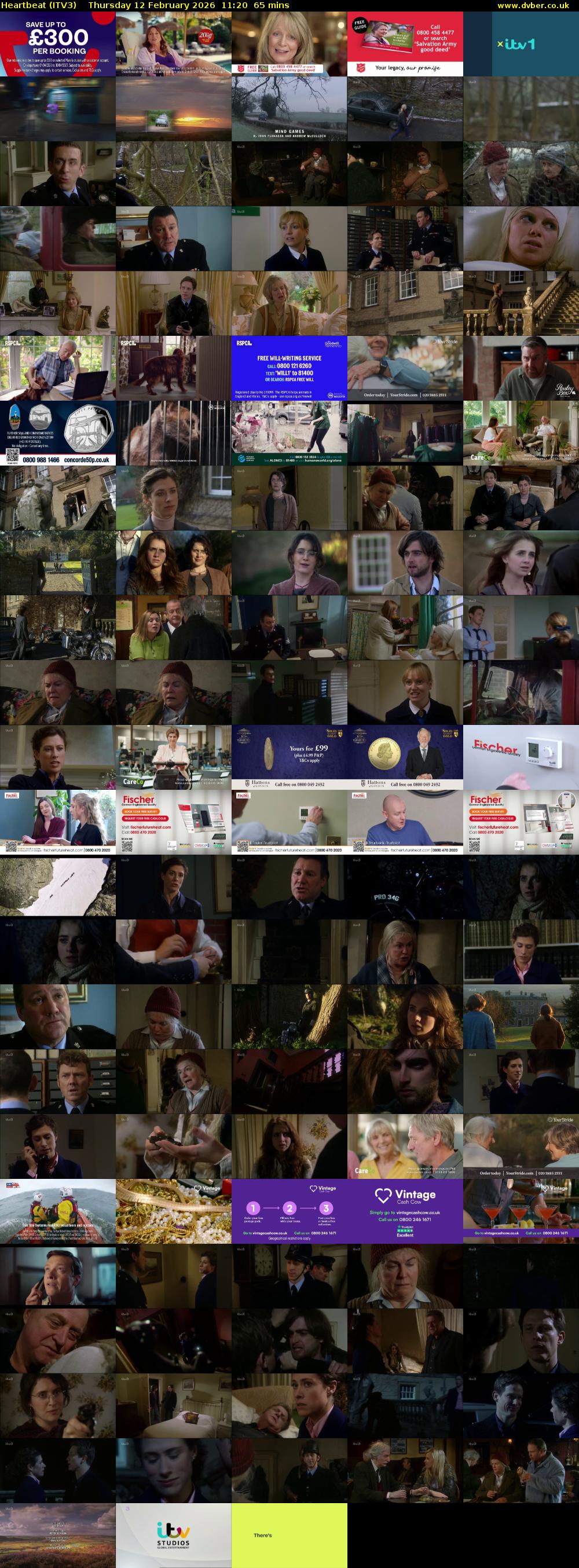 Heartbeat (ITV3) Thursday 12 February 2026 11:20 - 12:25