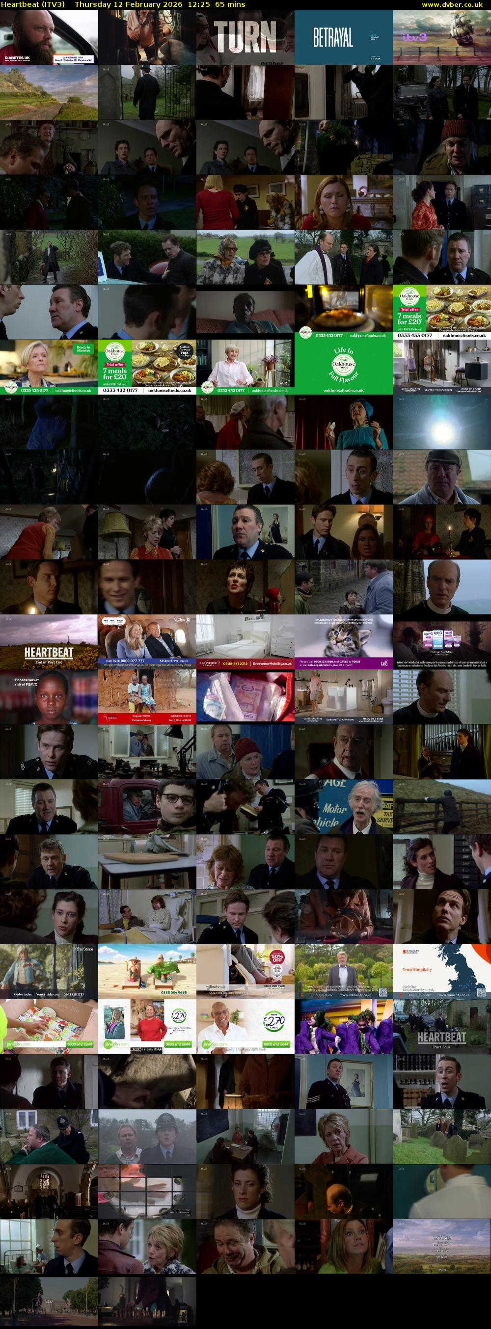 Heartbeat (ITV3) Thursday 12 February 2026 12:25 - 13:30