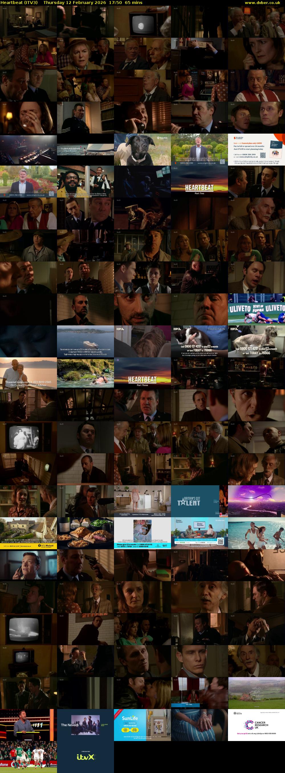 Heartbeat (ITV3) Thursday 12 February 2026 17:50 - 18:55