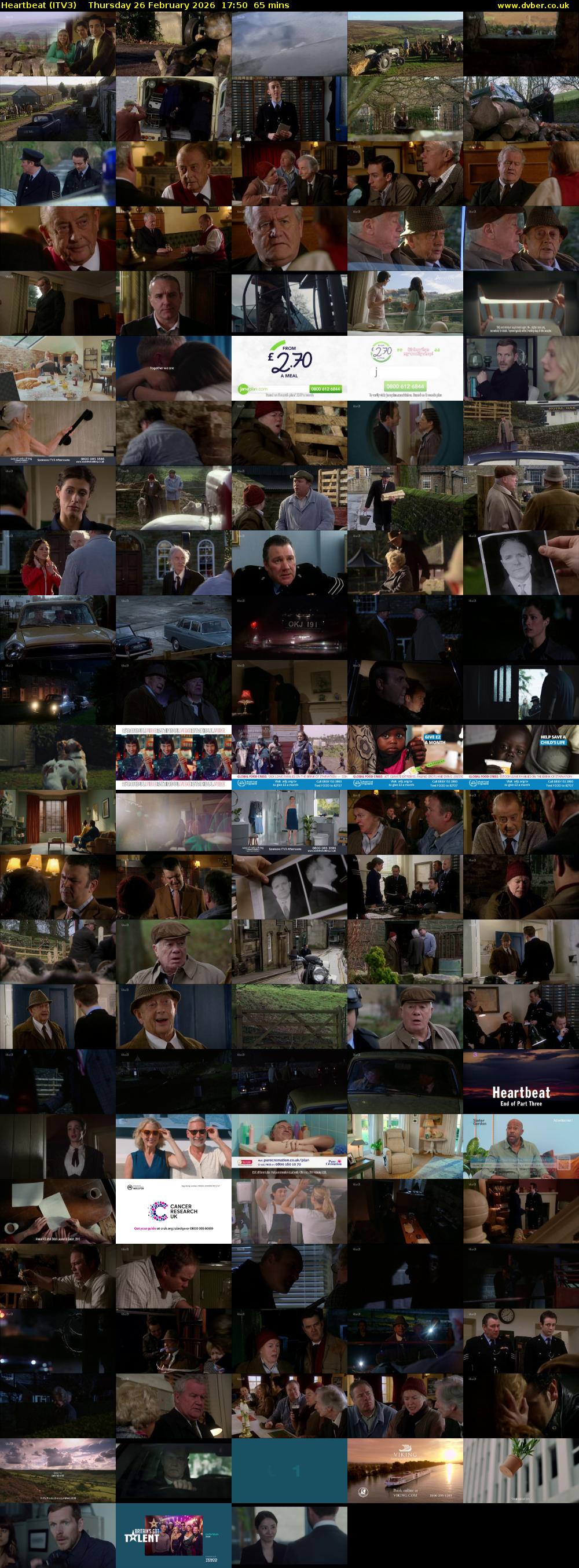 Heartbeat (ITV3) Thursday 26 February 2026 17:50 - 18:55