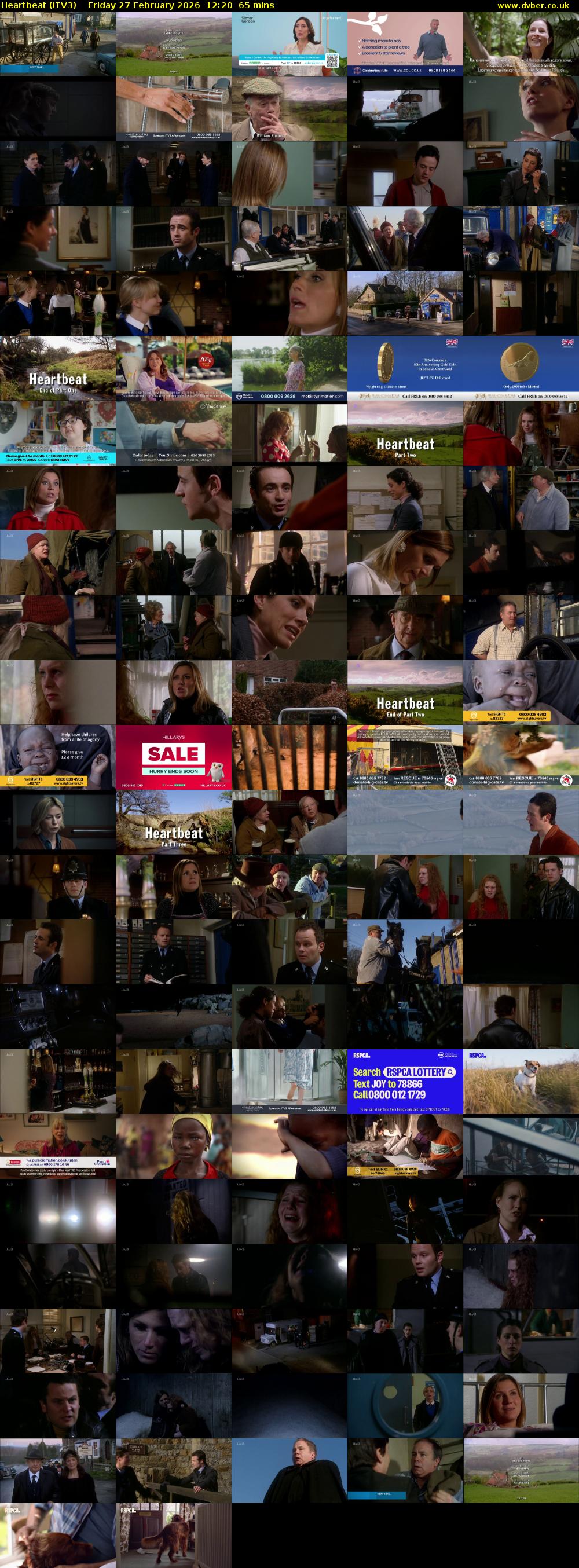 Heartbeat (ITV3) Friday 27 February 2026 12:20 - 13:25