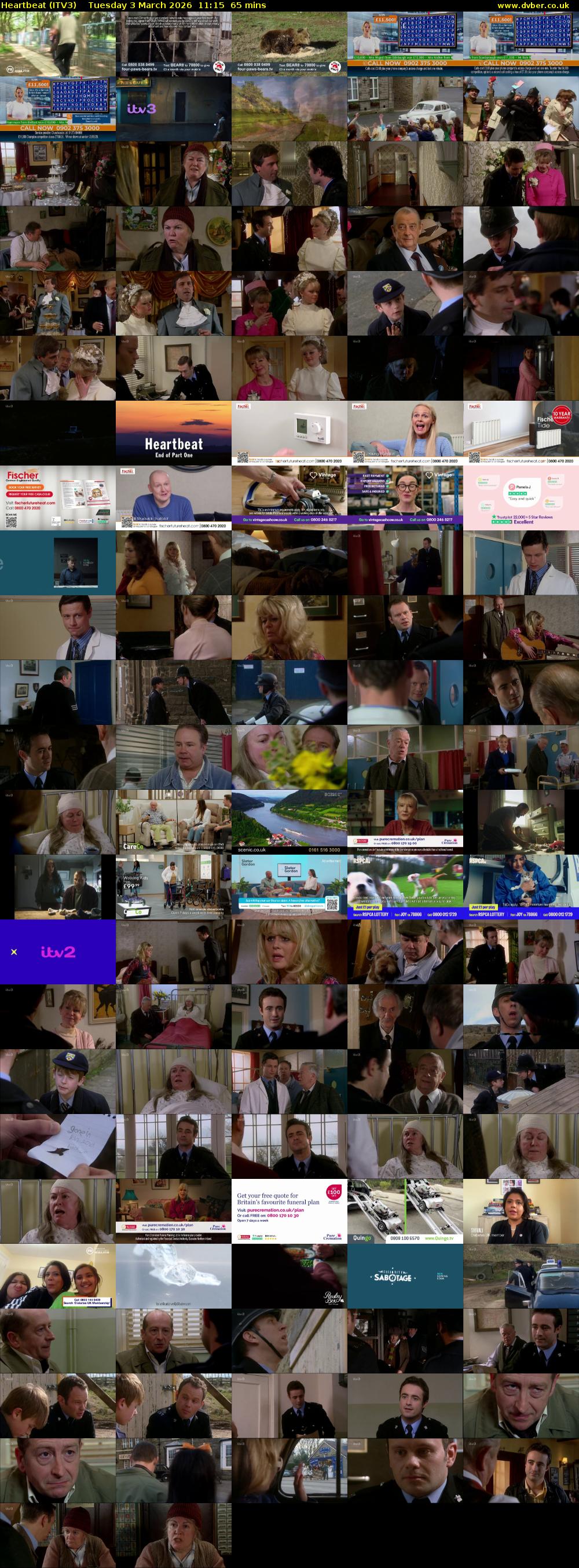 Heartbeat (ITV3) Tuesday 3 March 2026 11:15 - 12:20