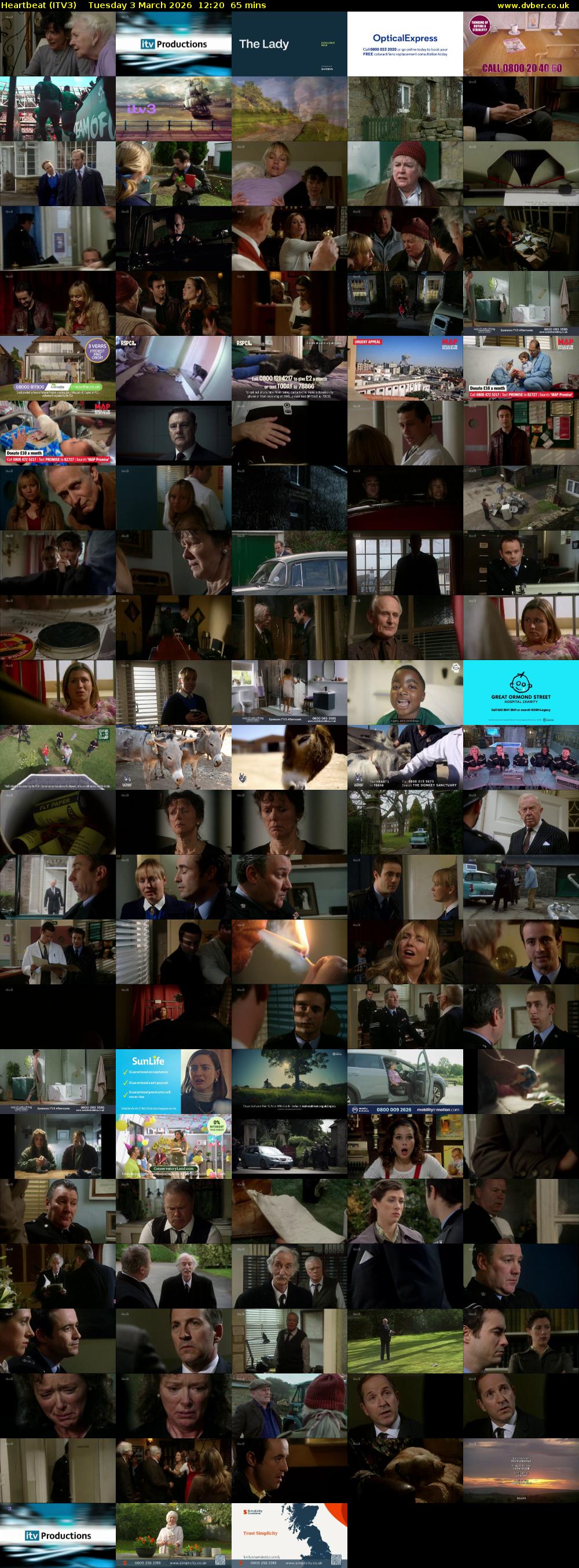 Heartbeat (ITV3) Tuesday 3 March 2026 12:20 - 13:25