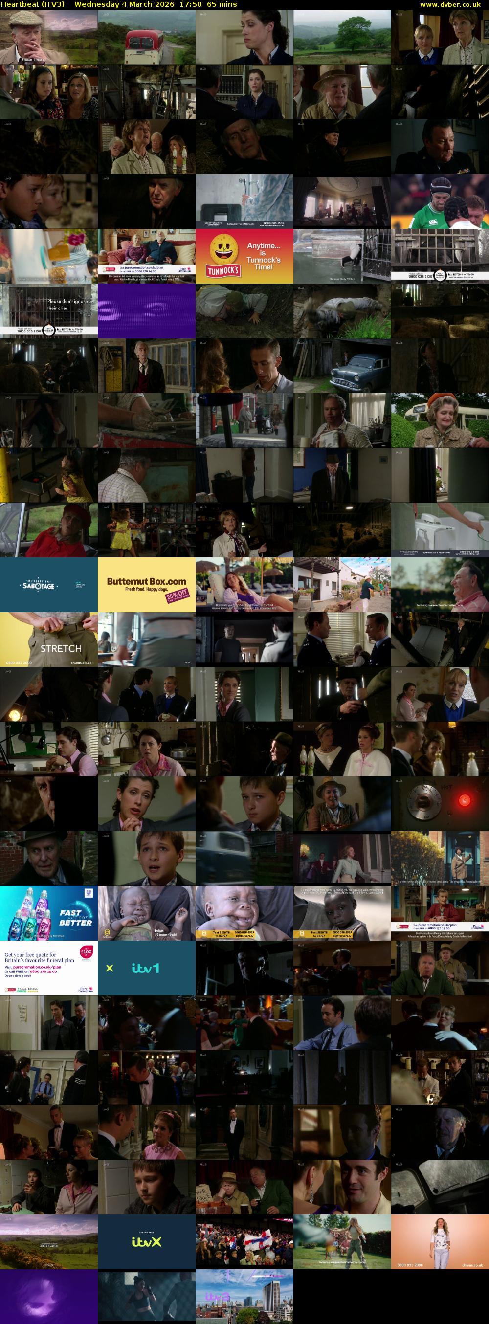 Heartbeat (ITV3) Wednesday 4 March 2026 17:50 - 18:55