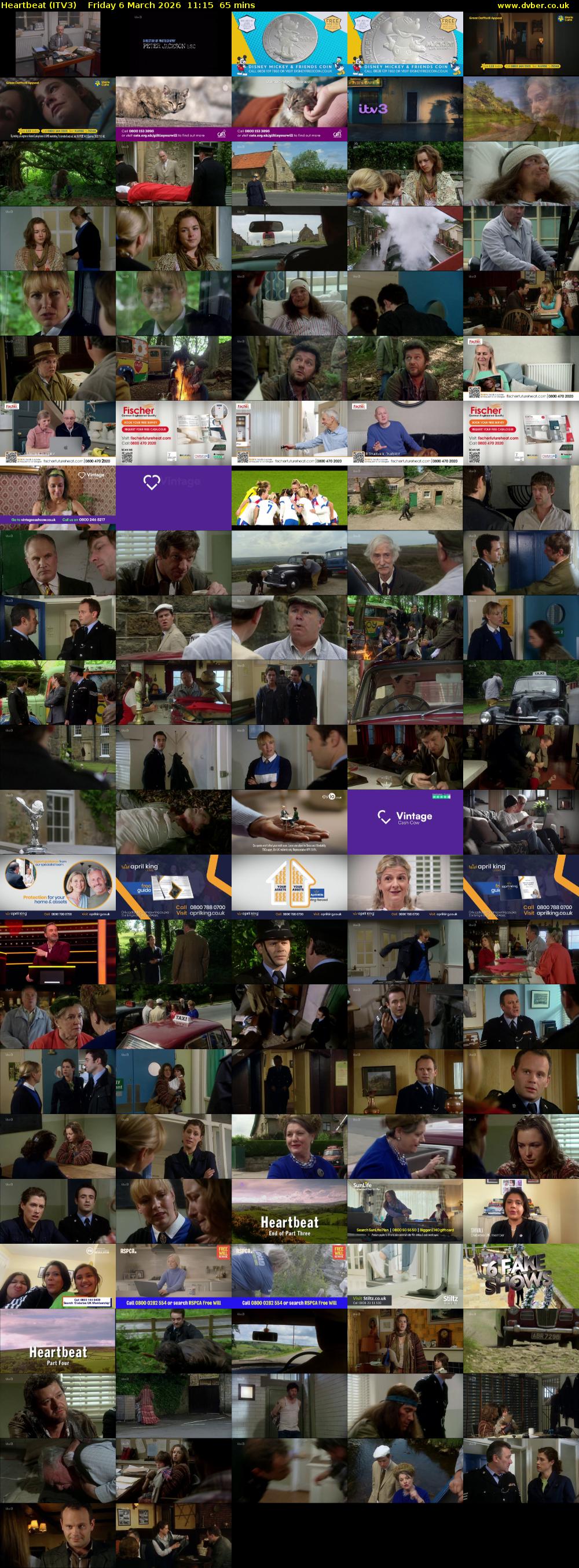 Heartbeat (ITV3) Friday 6 March 2026 11:15 - 12:20