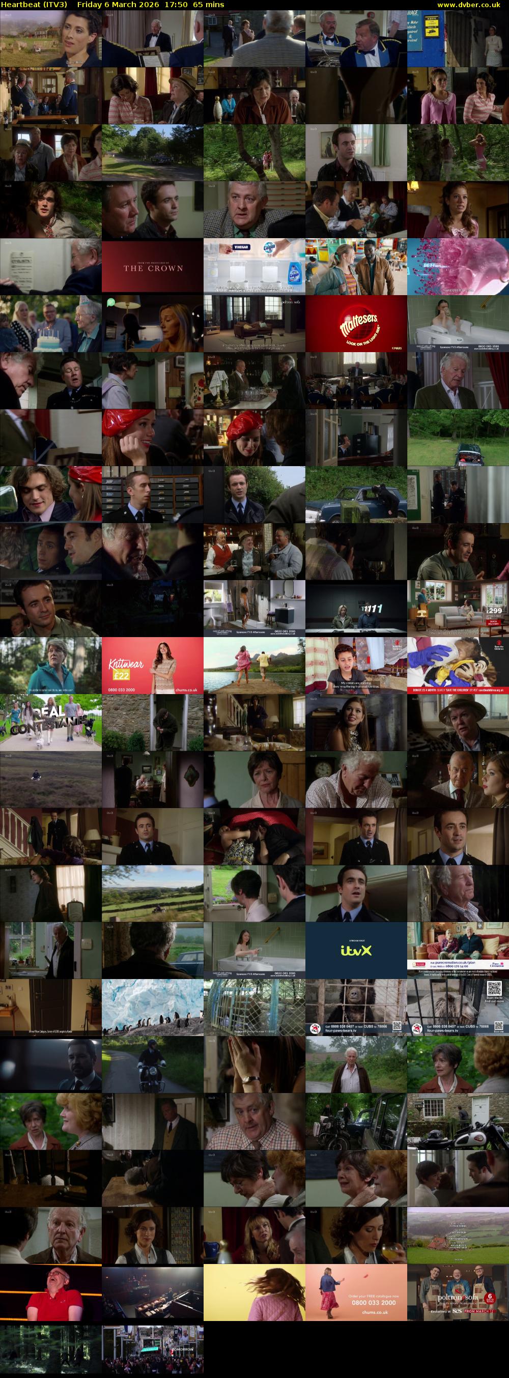 Heartbeat (ITV3) Friday 6 March 2026 17:50 - 18:55