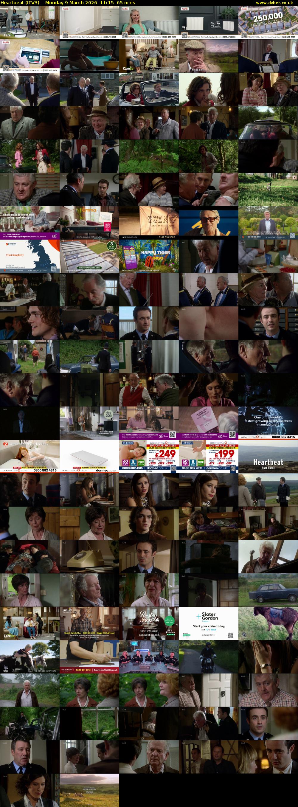 Heartbeat (ITV3) Monday 9 March 2026 11:15 - 12:20