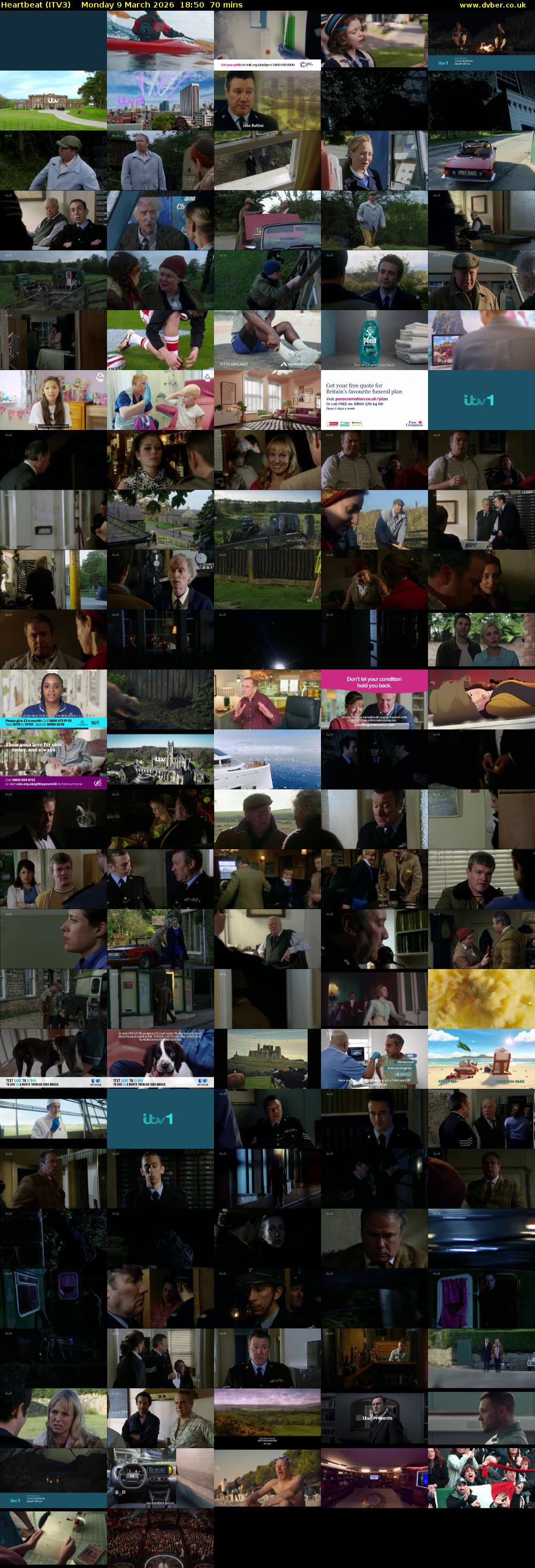 Heartbeat (ITV3) Monday 9 March 2026 18:50 - 20:00