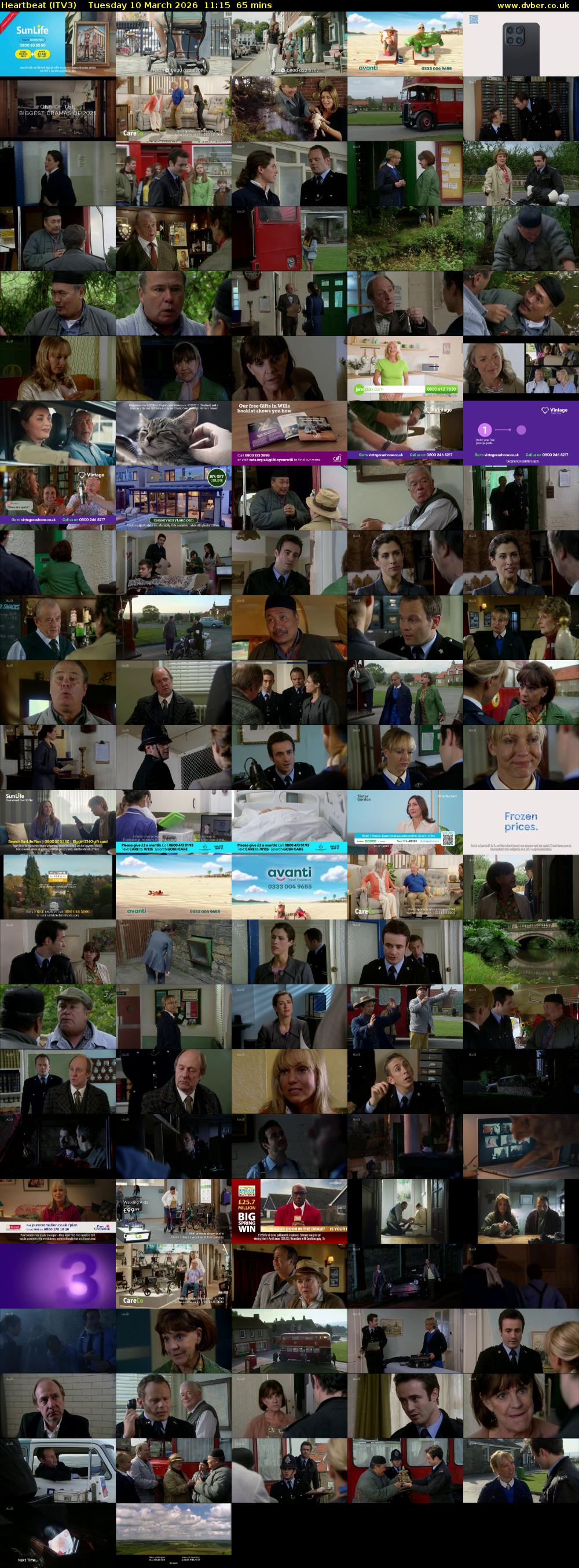 Heartbeat (ITV3) Tuesday 10 March 2026 11:15 - 12:20