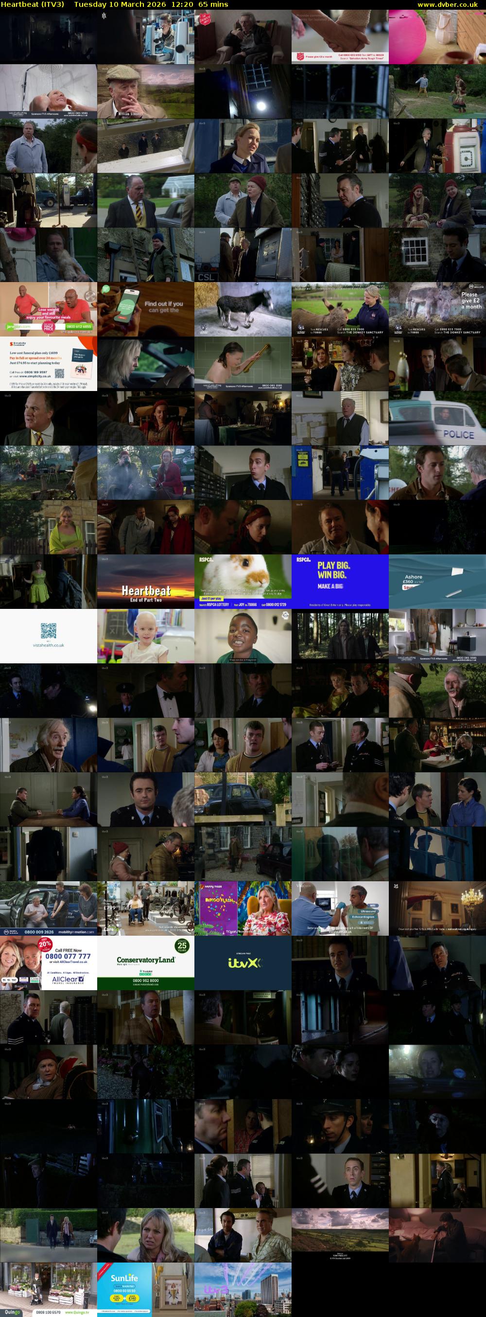 Heartbeat (ITV3) Tuesday 10 March 2026 12:20 - 13:25