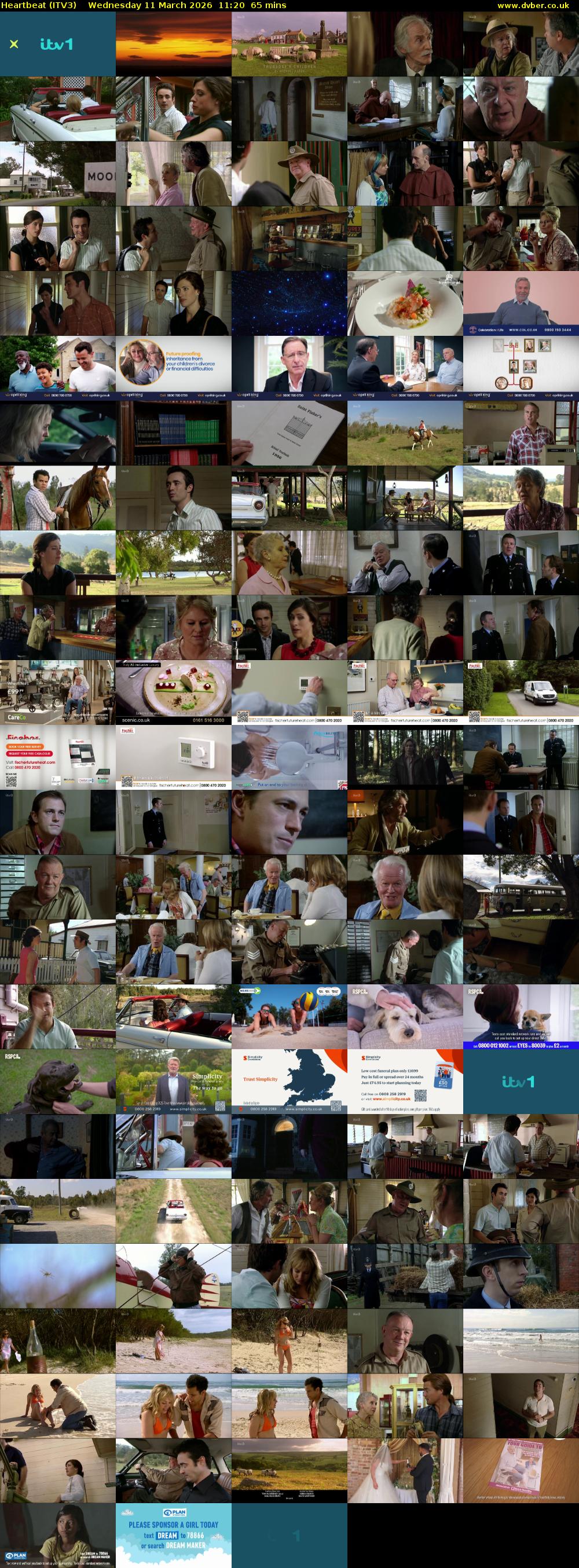 Heartbeat (ITV3) Wednesday 11 March 2026 11:20 - 12:25