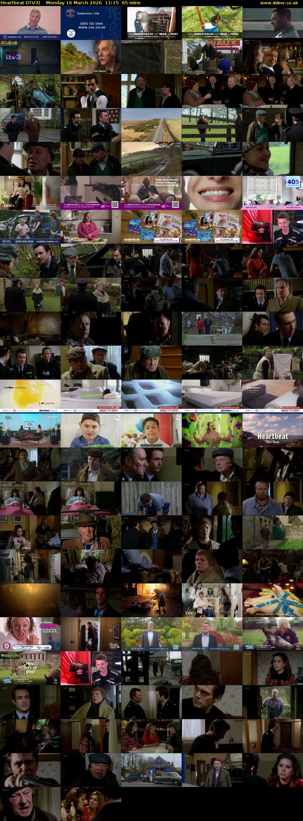 Heartbeat (ITV3) Monday 16 March 2026 11:15 - 12:20