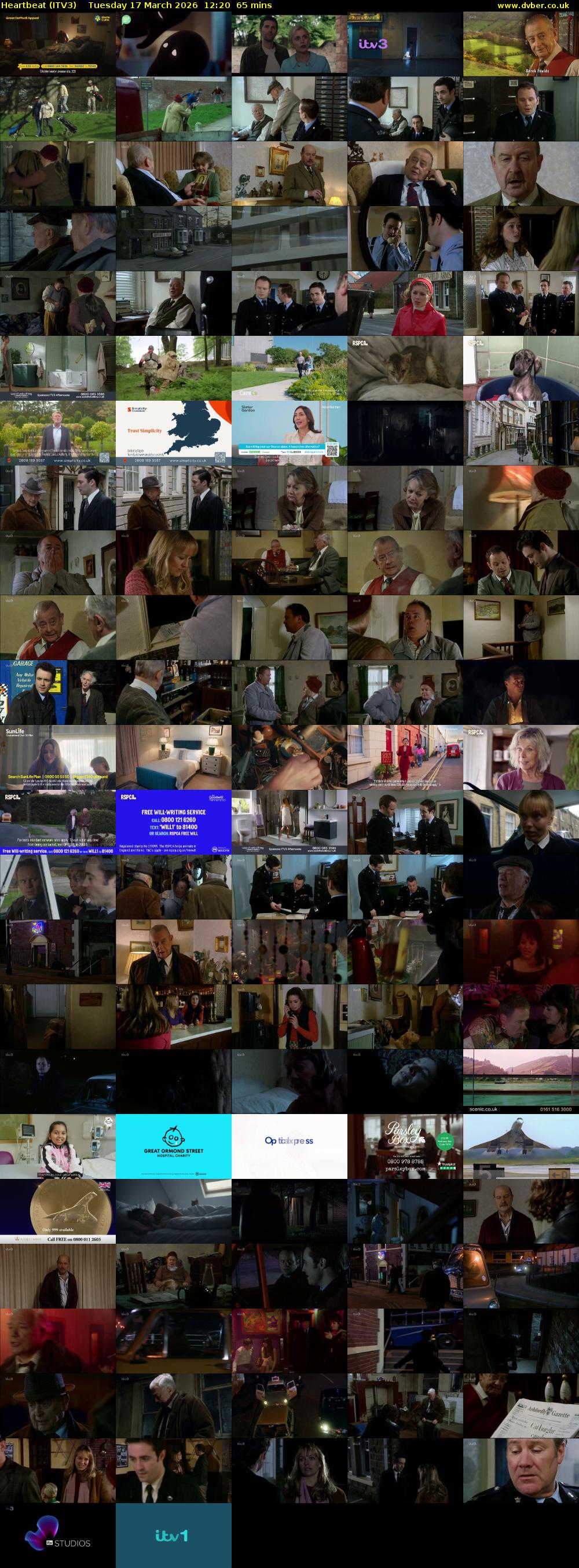 Heartbeat (ITV3) Tuesday 17 March 2026 12:20 - 13:25