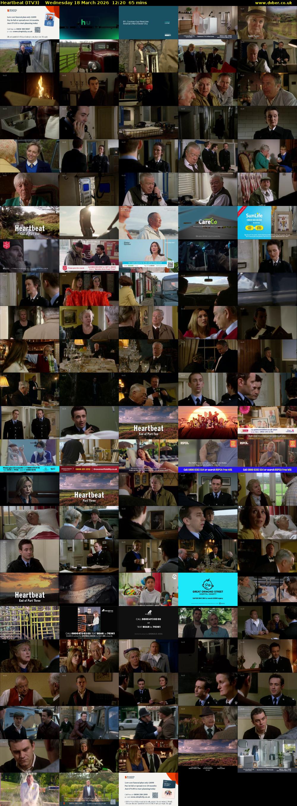 Heartbeat (ITV3) Wednesday 18 March 2026 12:20 - 13:25