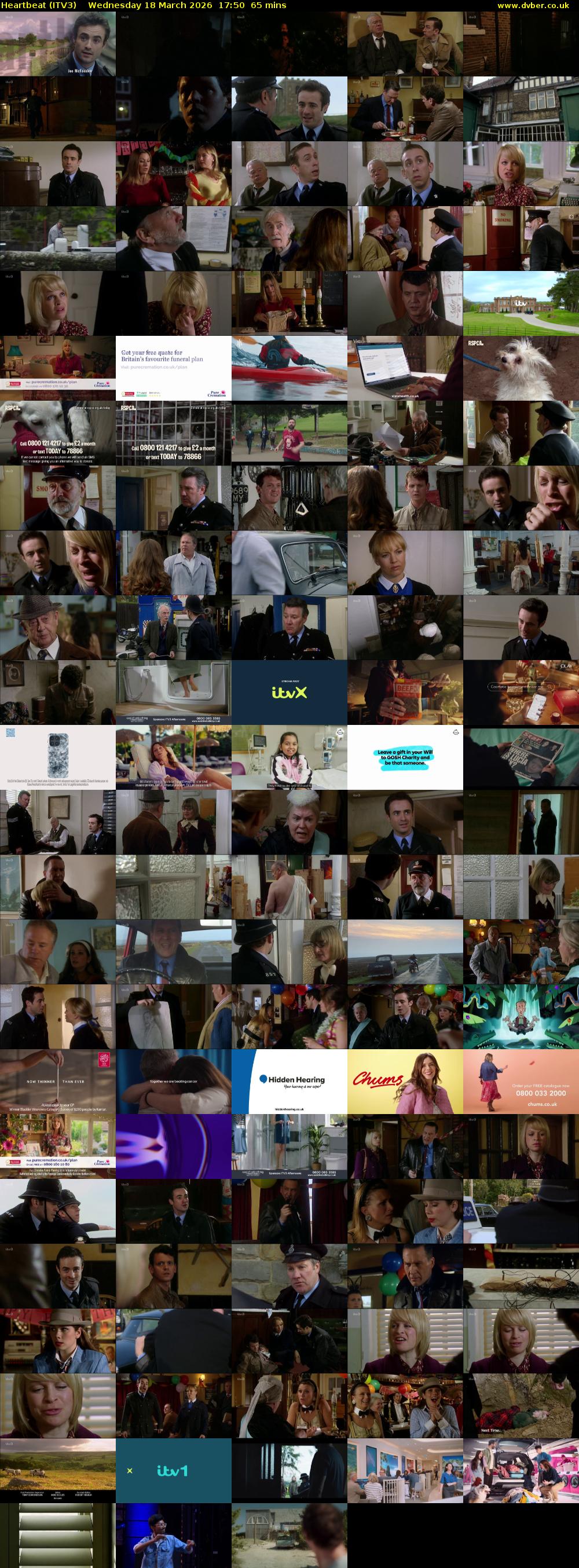 Heartbeat (ITV3) Wednesday 18 March 2026 17:50 - 18:55