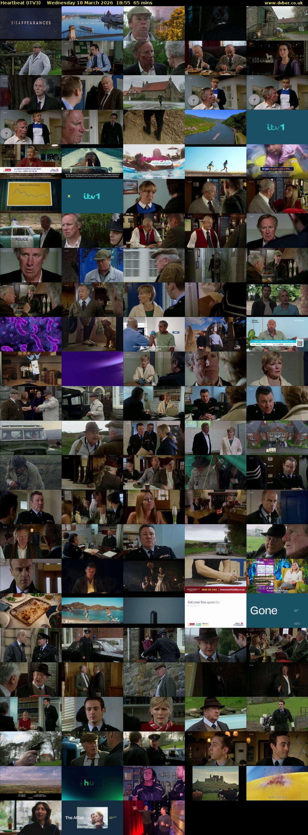 Heartbeat (ITV3) Wednesday 18 March 2026 18:55 - 20:00
