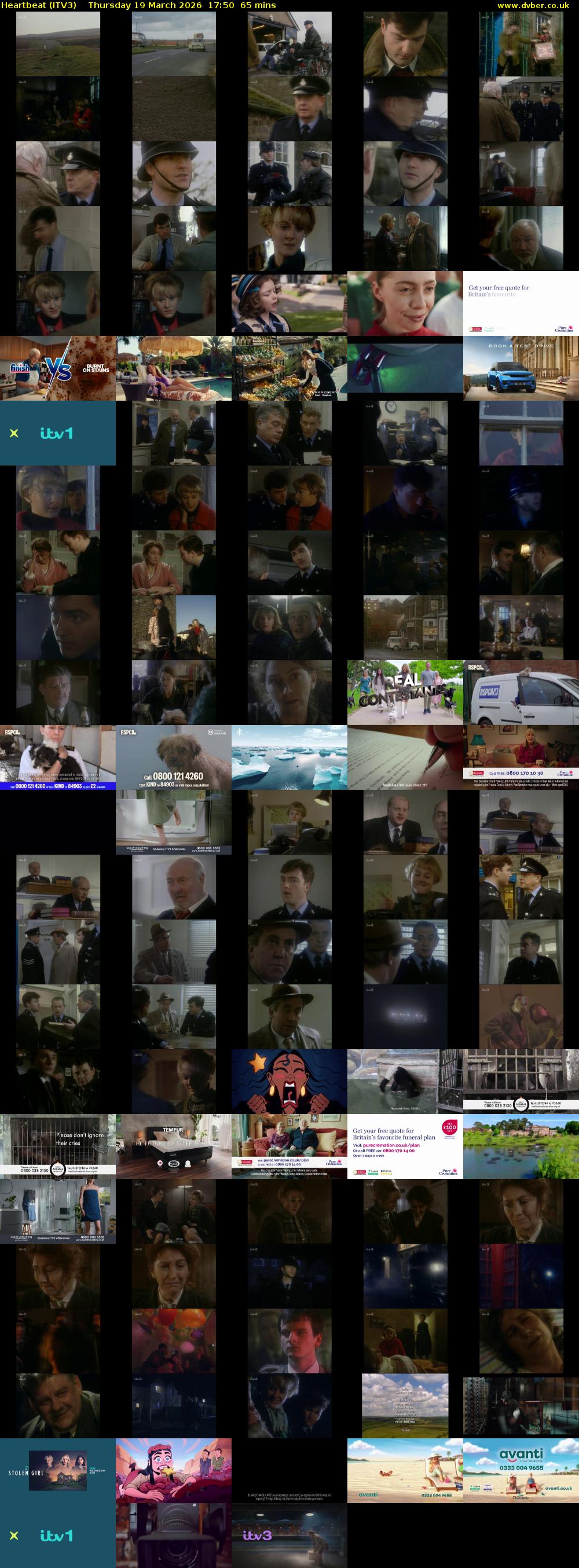Heartbeat (ITV3) Thursday 19 March 2026 17:50 - 18:55