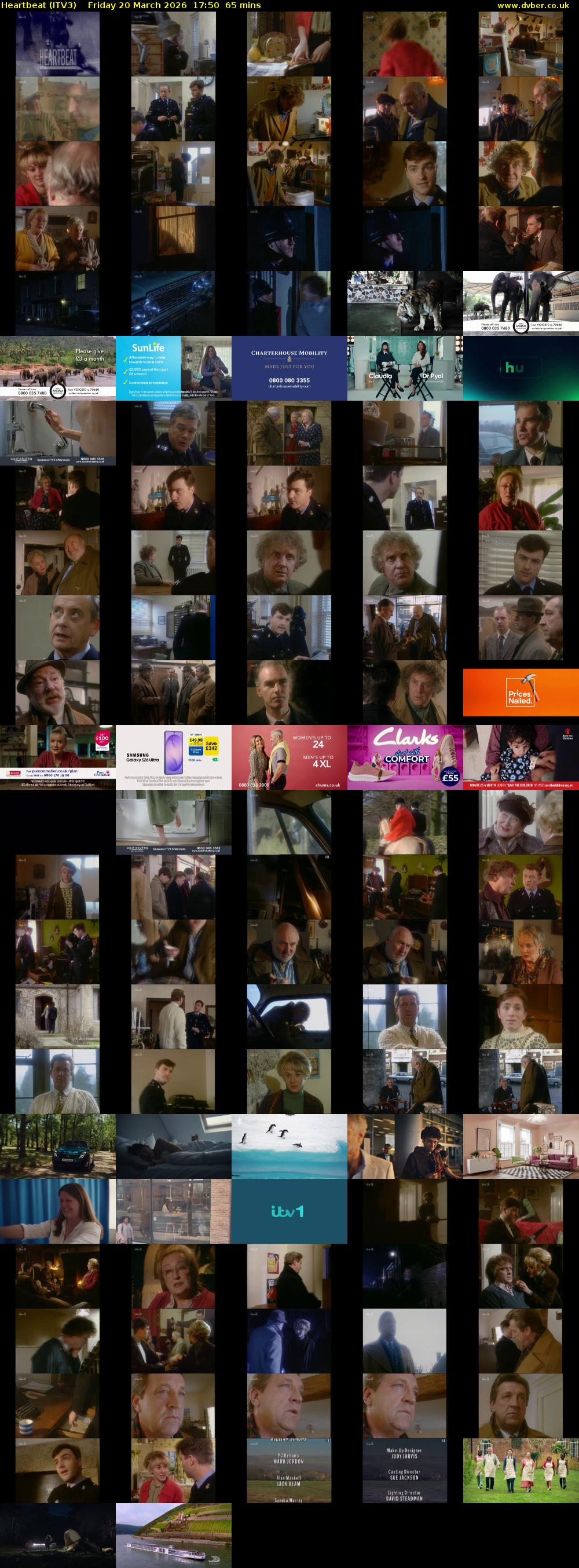 Heartbeat (ITV3) Friday 20 March 2026 17:50 - 18:55